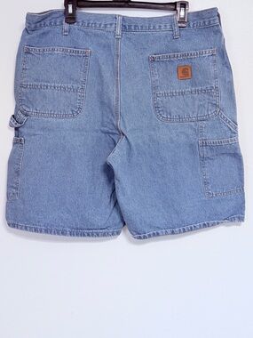 Carhartt Men's Light Blue Denim Work Shorts Size 38